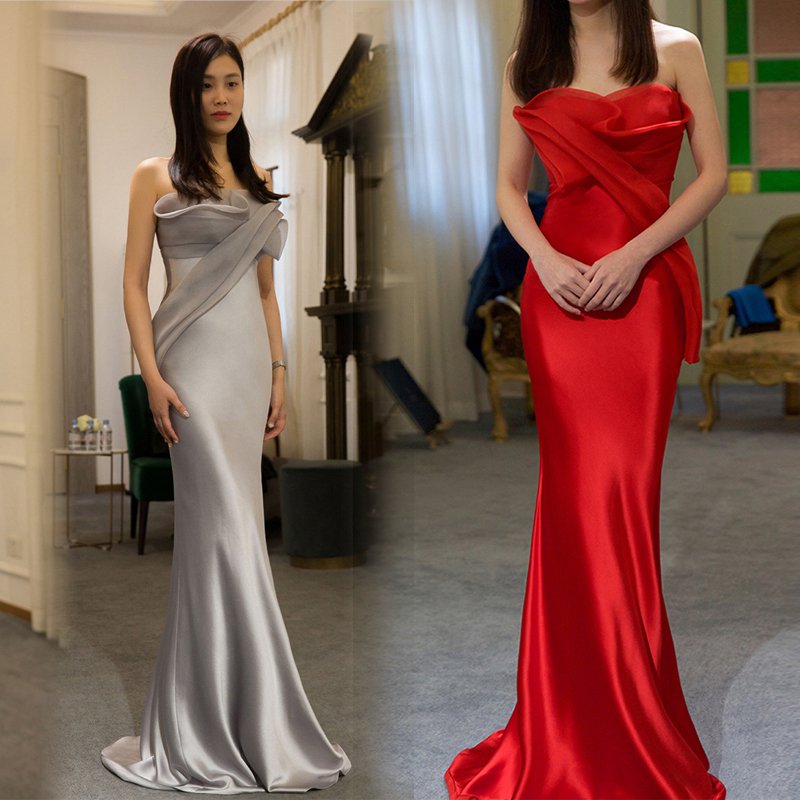 4色 スレンダードレス ホワイト レッド グレー カラードレス 安い ロングドレス パーティードレス 演奏会 結婚式 イブニングドレス 二次会 発表会 ビスチェ 4色 スレンダードレス ホワイト レッド グレー カラードレス 安い ロングドレス パーティードレス 演奏会 結婚式 イブニングドレス 二次会 発表会 ビスチェ