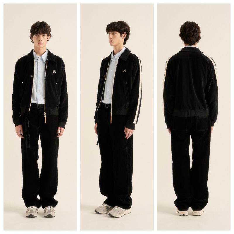 satur Lawton Velour Collar Jacket 最終値下げ W) Lawton Velour Collar Jacket - Black | ファッション通販