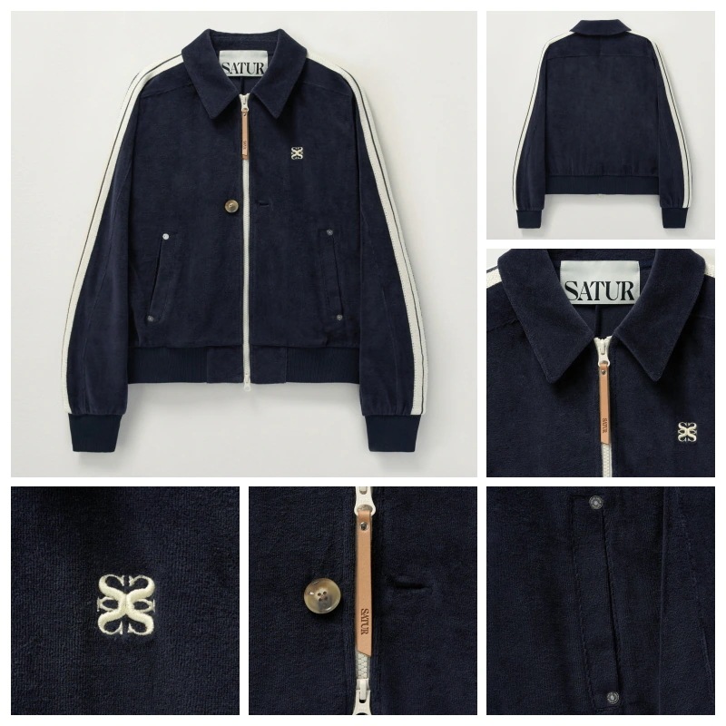 SATUR】 LAWTON VELOUR COLLAR JACKET : 2COLORS 【公式通販】