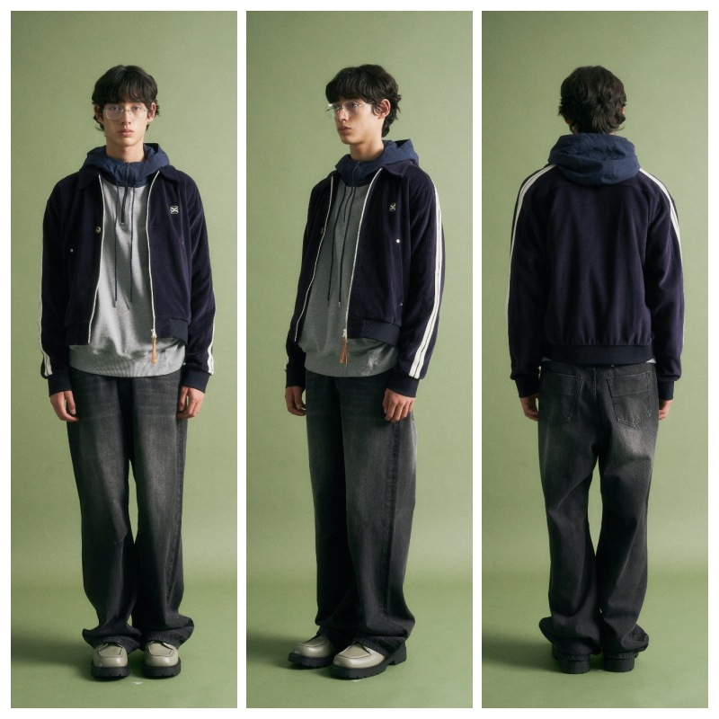 SATUR【SATUR】 LAWTON VELOUR COLLAR JACKET : 2COLORS