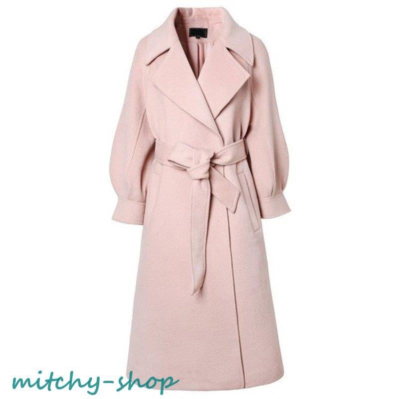 ラシャコート レディース ピンク ロングコート 春秋 アウター 膝下 コート チェスターコート パフスリーブ オシャレ 体型カバー 大きいサイズ ラシャコート レディース ピンク ロングコート 春秋 アウター 膝下 コート チェスターコート パフスリーブ オシャレ 体型カバー 大きいサイズ