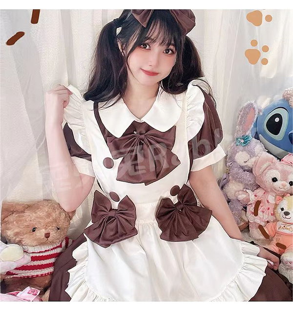 新品入荷 メイド服 ハロウィン コスプレ コスプレ マルチスタイルセットロリータメイド コスプレ かわいい 大きいサイズ セクシー 制服 レディース服