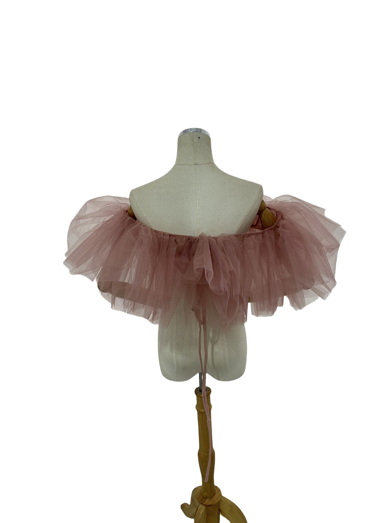 取り外しオフショルダー ピンク ストレッチ ソフトチュール 前撮り 取り外しオフショルダー ピンク ストレッチ ソフトチュール 前撮り