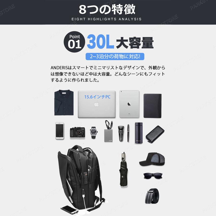 リュック ビジネスリュック メンズ USB充電 防水 15.6インチ PCリュック 防水 軽量 リックサックメンズ 大容量 A4収納可 通勤 バックパック 通学 出張 旅行 リュック ビジネスリュック メンズ USB充電 防水 15.6インチ PCリュック 防水 軽量 リックサックメンズ 大容量 A4収納可 通勤 バックパック 通学 出張 旅行