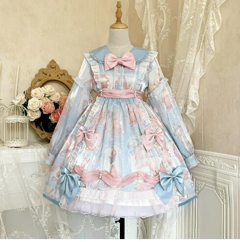lolita ワンピース　コスプレー衣服