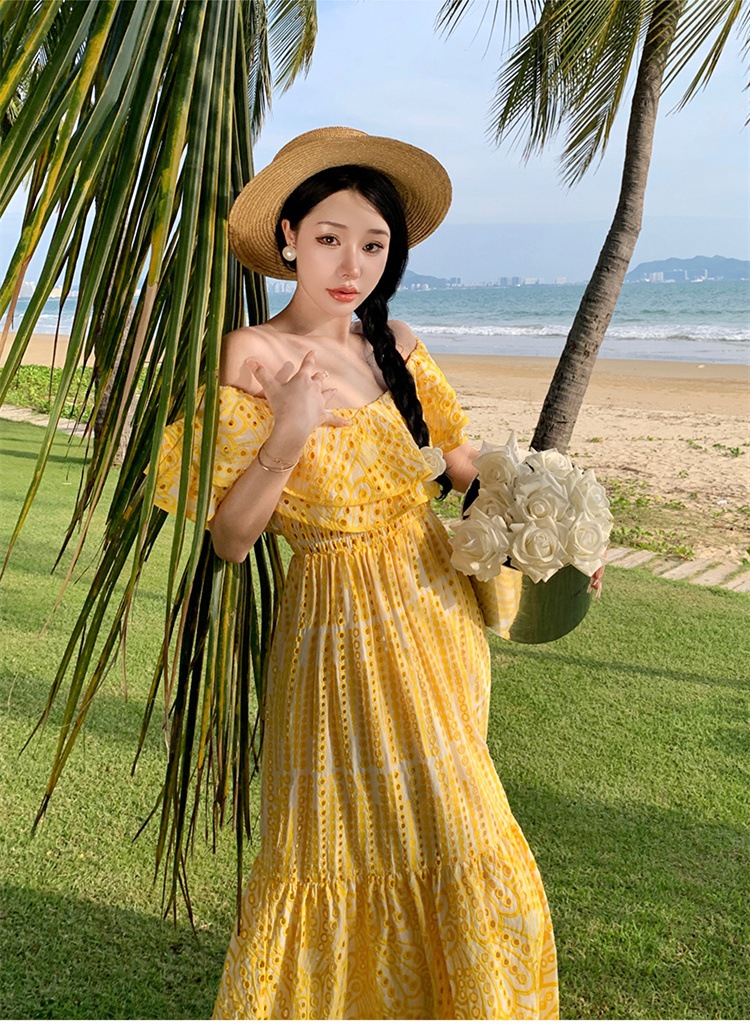 リゾートワンピース 花柄レディース ワンピ ボヘミアン風 ワンピース マキシワンピース リゾートワンピ ロング 旅行 海辺 沖縄 ハワイ ボヘミアン ワンピ花柄ロングスカート 海デートロングワンピー