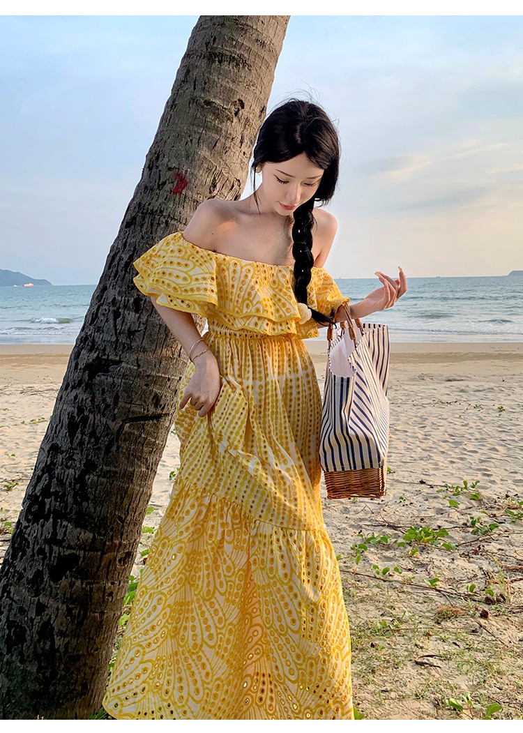 リゾートワンピース 花柄レディース ワンピ ボヘミアン風 ワンピース マキシワンピース リゾートワンピ ロング 旅行 海辺 沖縄 ハワイ ボヘミアン ワンピ花柄ロングスカート 海デートロングワンピー