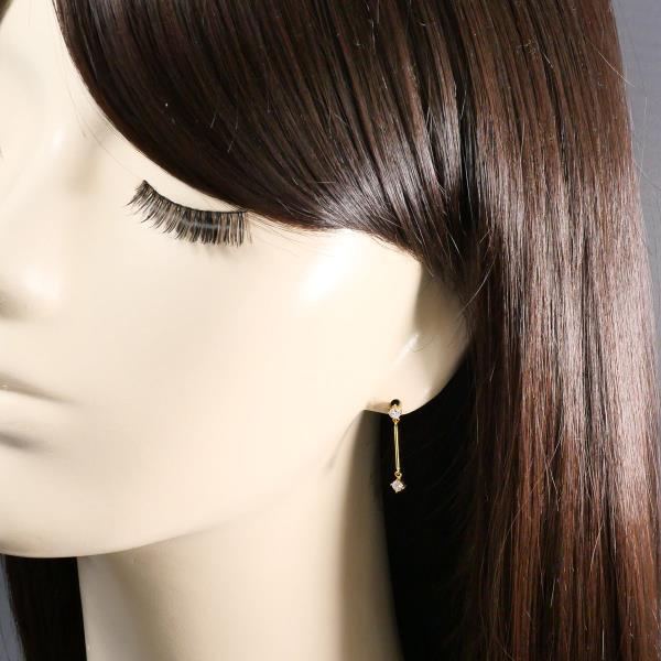 K18 18金 YG イエローゴールド ピアス ダイヤ 0.25 ×2 ジュエリー 中古 K18 18金 YG イエローゴールド ピアス ダイヤ 0.25 ×2 ジュエリー 中古