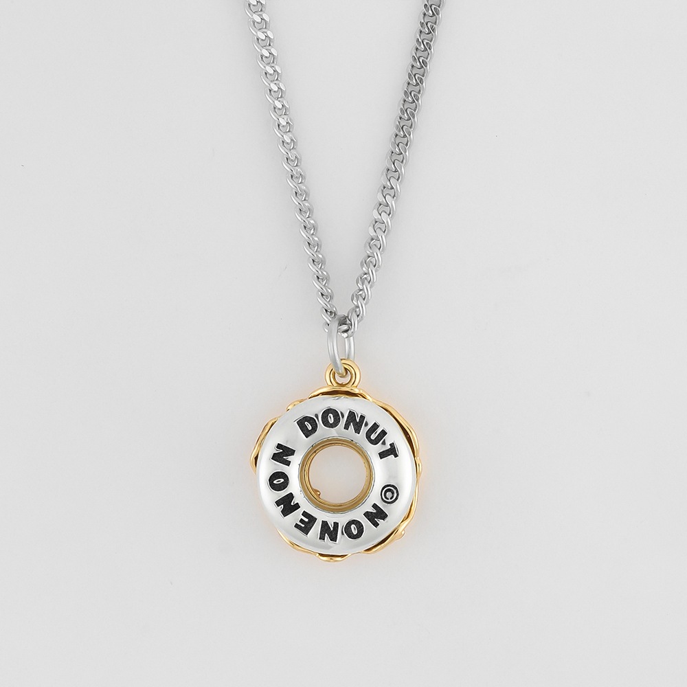 シルバー925 ネックレスDONUT NEC SILVER925(18K GOLD PLATED)