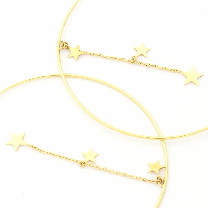 【美品】スタージュエリー スター パール フープタイプ K19YG 本真珠 【ピアス】 【美品】スタージュエリー スター パール フープタイプ K19YG 本真珠 【ピアス】