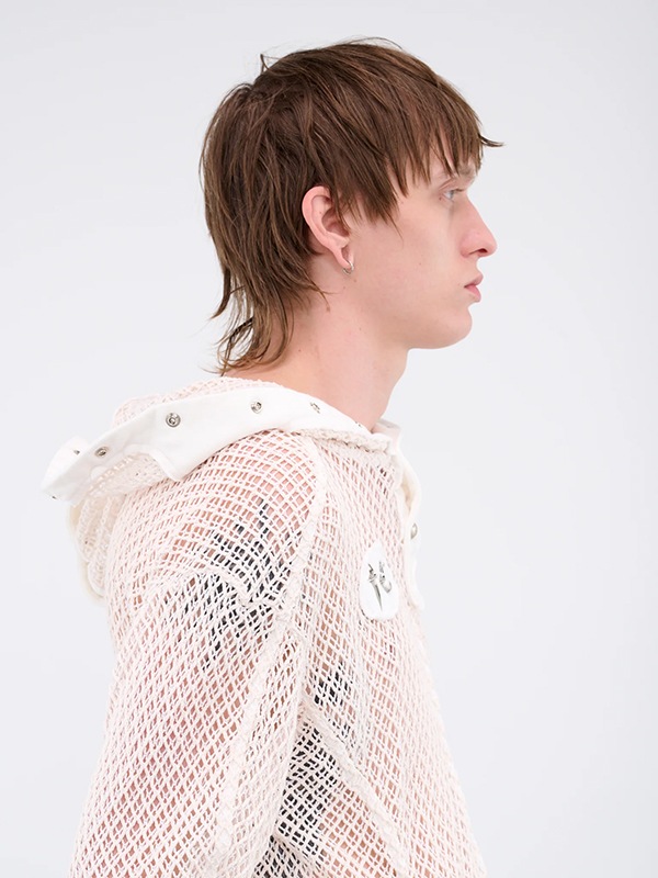 【Thug Club】 MIthril Hoodie Sleeve [正規品] THUGCLUB フーディー 韓国 サグクラブ パーカー メッシュ