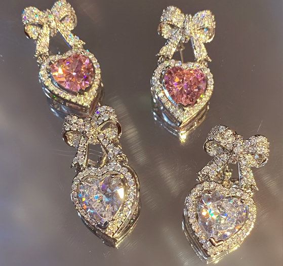 Qoo10] ハート ピアス レディース 韓国 地雷系