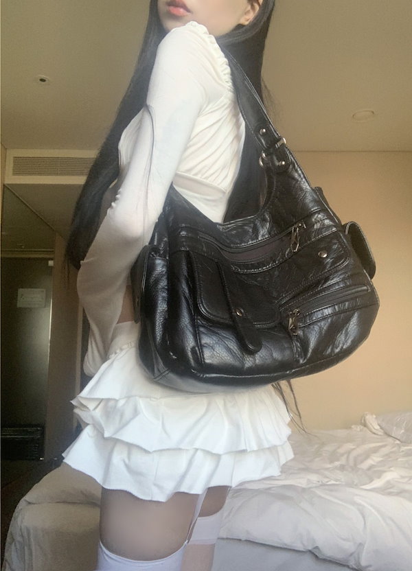 【suzen】Kenu y2k pocket big shoulder bag
