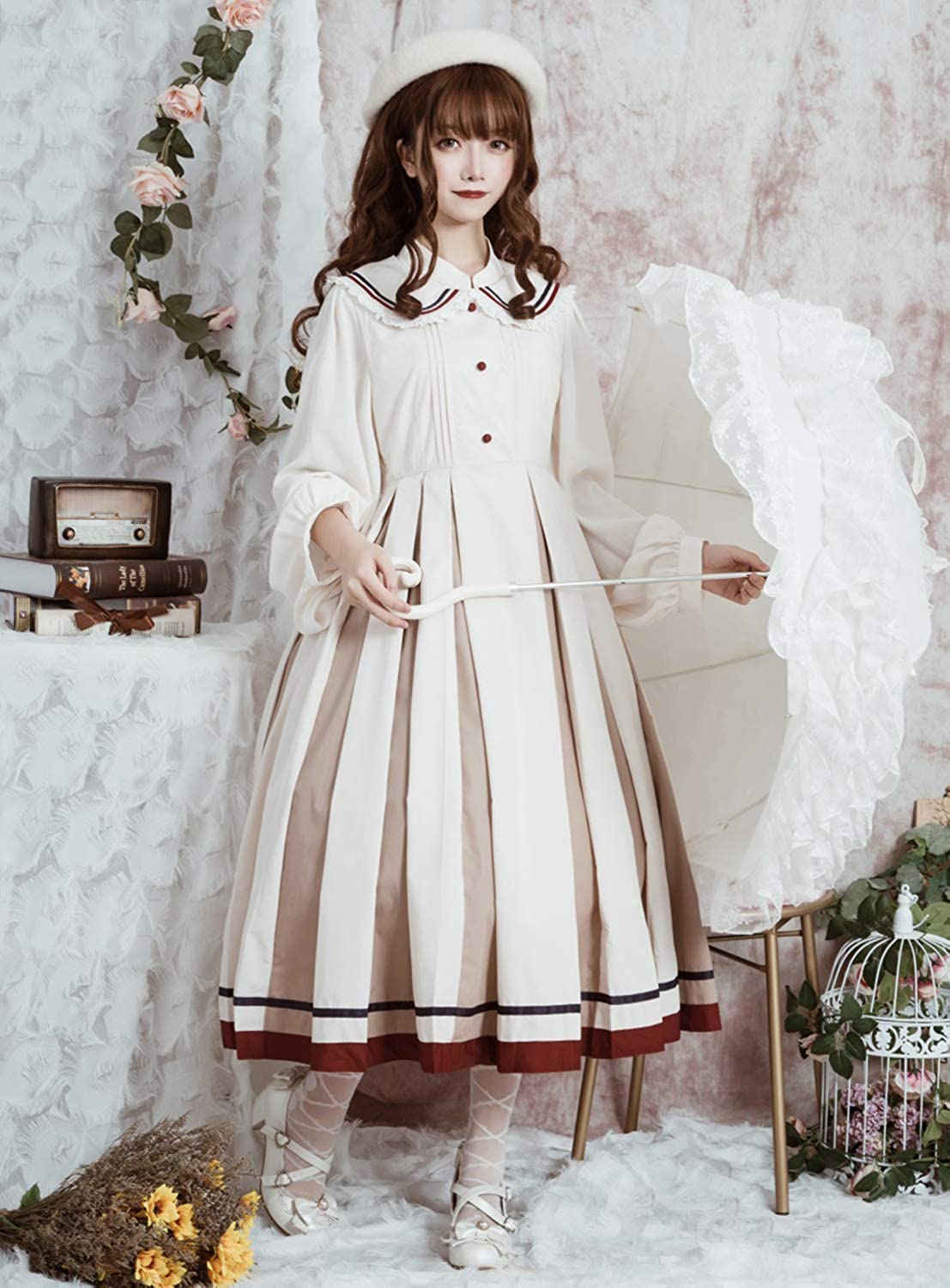 ワンピース ロリータ 長袖 森ガール ワンピース ゴスロリ コスプレ かわいい 大きいサイズ 女装 ワンピース ロリータ 長袖 森ガール ワンピース ゴスロリ コスプレ かわいい 大きいサイズ 女装