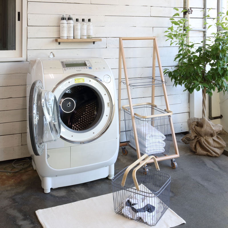 ランドリーバスケット おしゃれ ラック ランドリーワゴン 洗濯 カゴ キッチン収納 マルチラック 北欧 収納ラック キャリーバスケットワゴン リビング シンプル 新生活 バスケット L ラック Lサイ