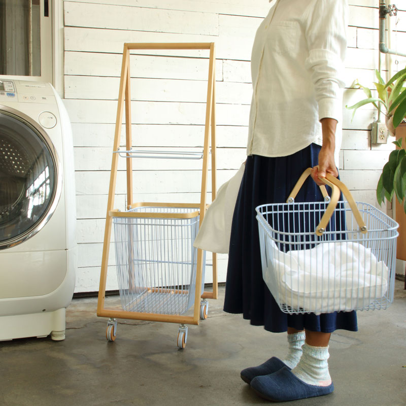 ランドリーバスケット おしゃれ ラック ランドリーワゴン 洗濯 カゴ キッチン収納 マルチラック 北欧 収納ラック キャリーバスケットワゴン リビング シンプル 新生活 バスケット L ラック Lサイ