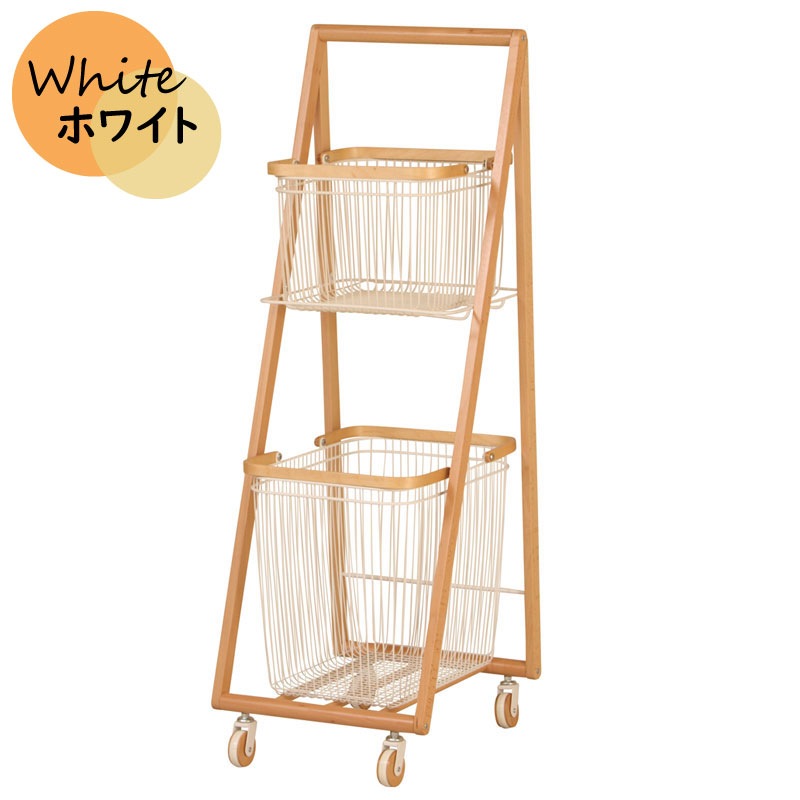 ランドリーバスケット おしゃれ ラック ランドリーワゴン 洗濯 カゴ キッチン収納 マルチラック 北欧 収納ラック キャリーバスケットワゴン リビング シンプル 新生活 バスケット L ラック Lサイ