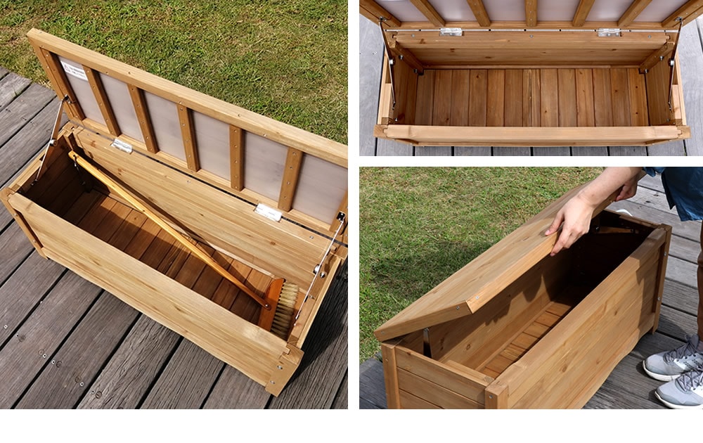 天然木製ボックスベンチ コンパクト 幅90 BB-W90