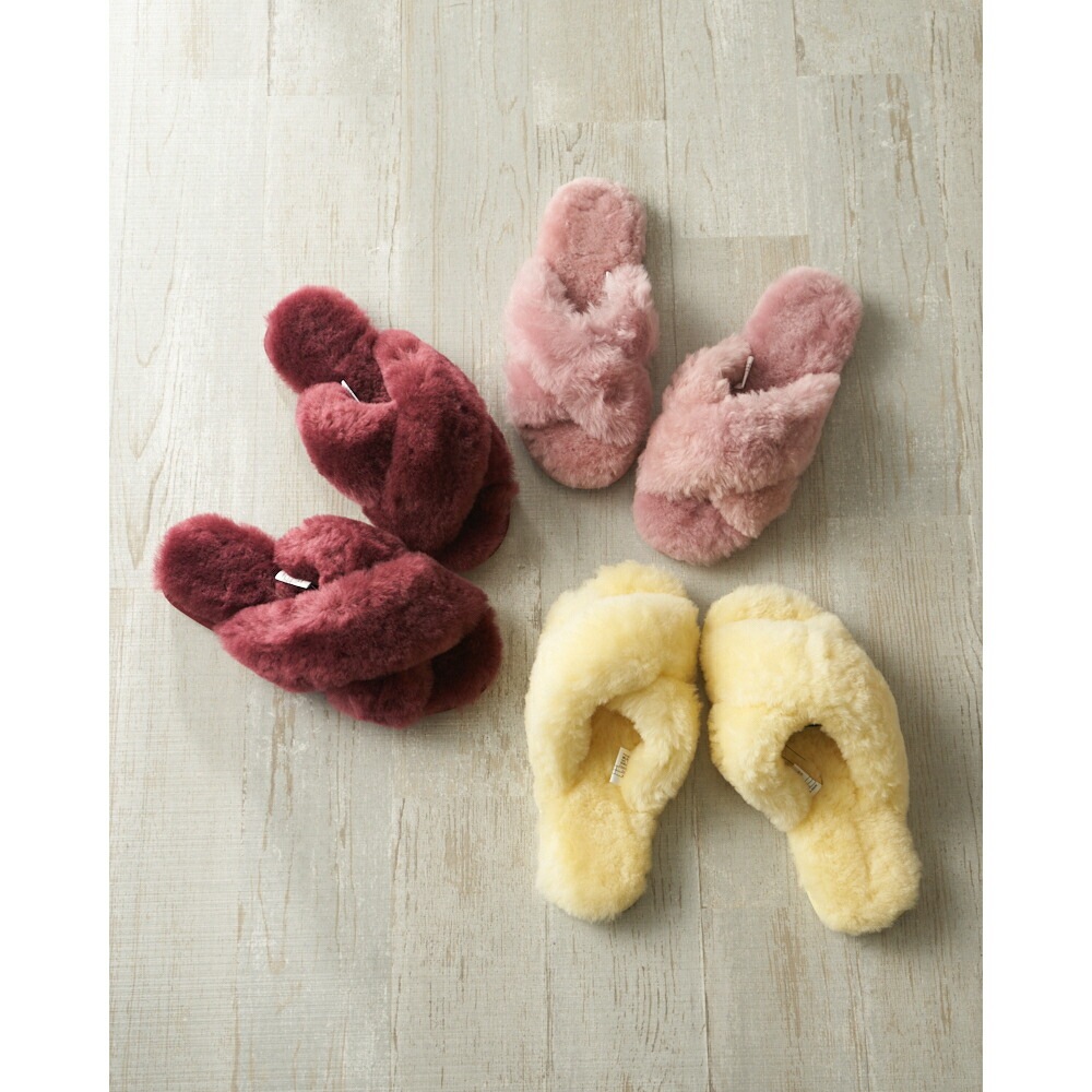 【公式】EMU Australia エミュ Mayberry メイベリー シープスキン ムートン サンダル スリッパ ファーサンダル ルームシューズ ムートンサンダル 天然 あったか モコモコ フ