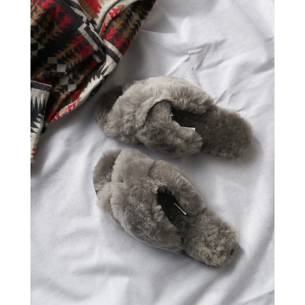 【公式】EMU Australia エミュ Mayberry メイベリー シープスキン ムートン サンダル スリッパ ファーサンダル ルームシューズ ムートンサンダル 天然 あったか モコモコ フ