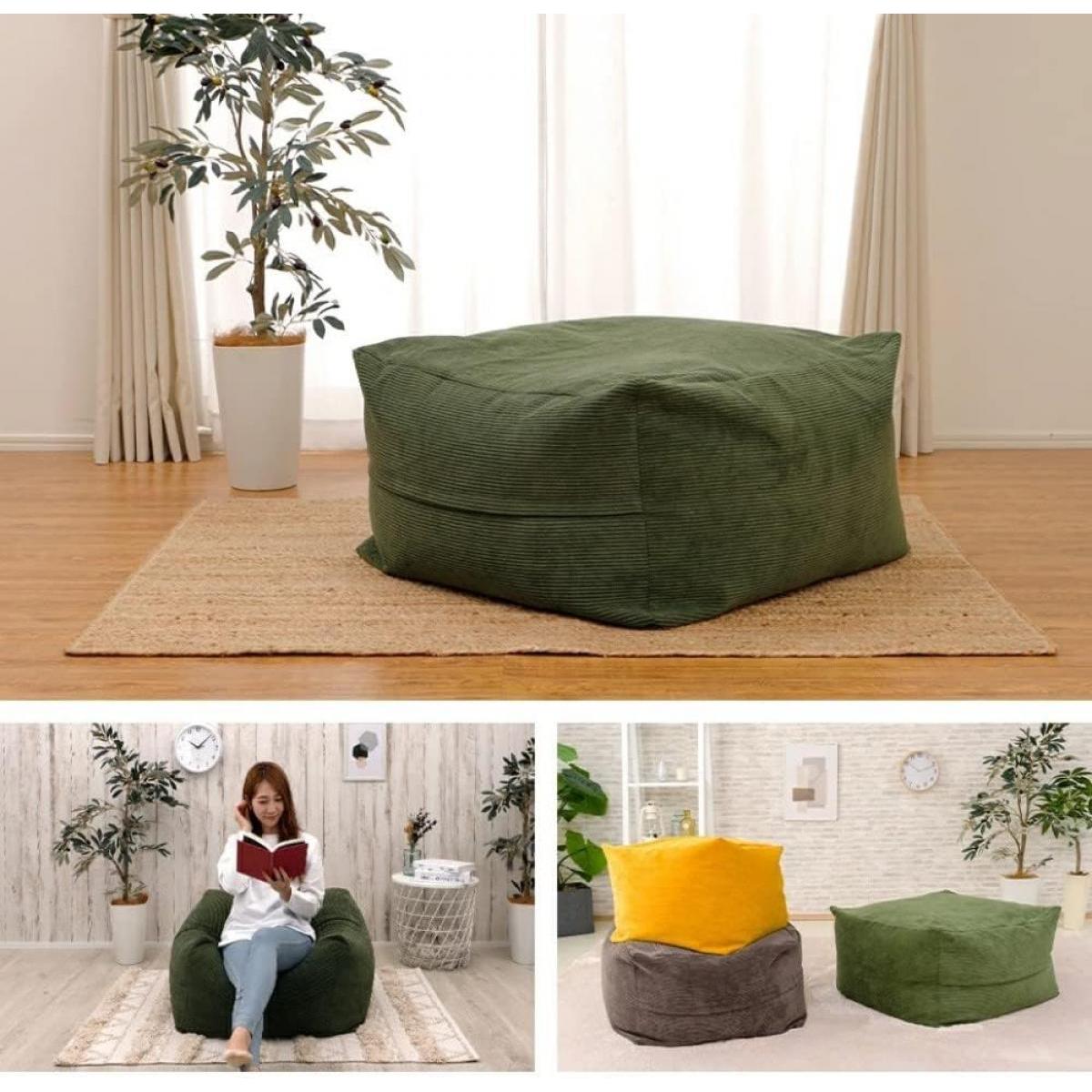 【I】セルタン(CELLUTANE) ビーズクッション QUBE XLサイズ ヴィンテージスタイル コーデュロイグレー 【受注生産品】 【I】セルタン(CELLUTANE) ビーズクッション QUBE XLサイズ ヴィンテージスタイル コーデュロイグレー 【受注生産品】