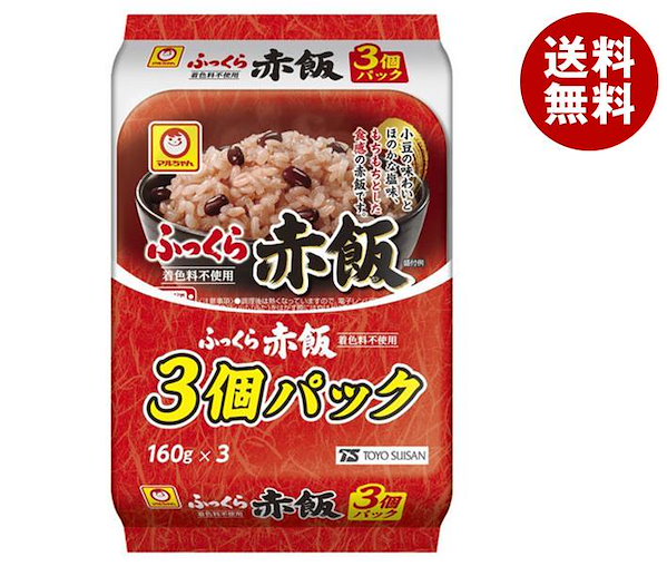 Qoo10] 東洋水産 ふっくら赤飯 3個パック (1