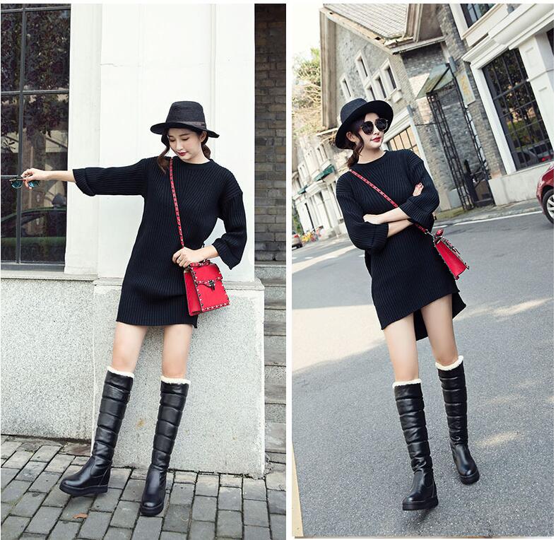 【即日発送】【赤字覚悟】ブラック ホワイト ピンク ムートンブーツ ニーハイブーツ レディース スノーブーツ ロングブーツ ボアブーツ ファーブーツ ムートンシューズ 裏ボア 裏起毛 暖かい 履きやす