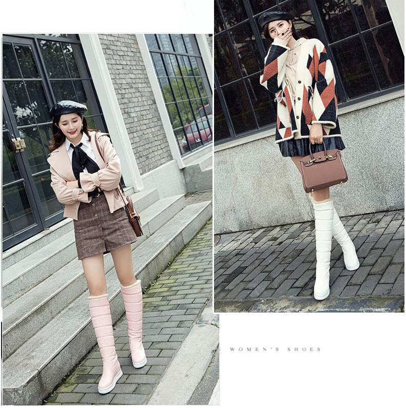 【即日発送】【赤字覚悟】ブラック ホワイト ピンク ムートンブーツ ニーハイブーツ レディース スノーブーツ ロングブーツ ボアブーツ ファーブーツ ムートンシューズ 裏ボア 裏起毛 暖かい 履きやす