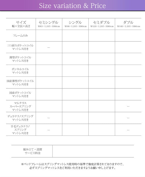 [組立設置付]日本製 棚/コンセント付き 大容量チェストベッド [スパシアン] [フレームのみ/マットレスなし] セミシングル [フレーム]ホワイト 収納付きベッド