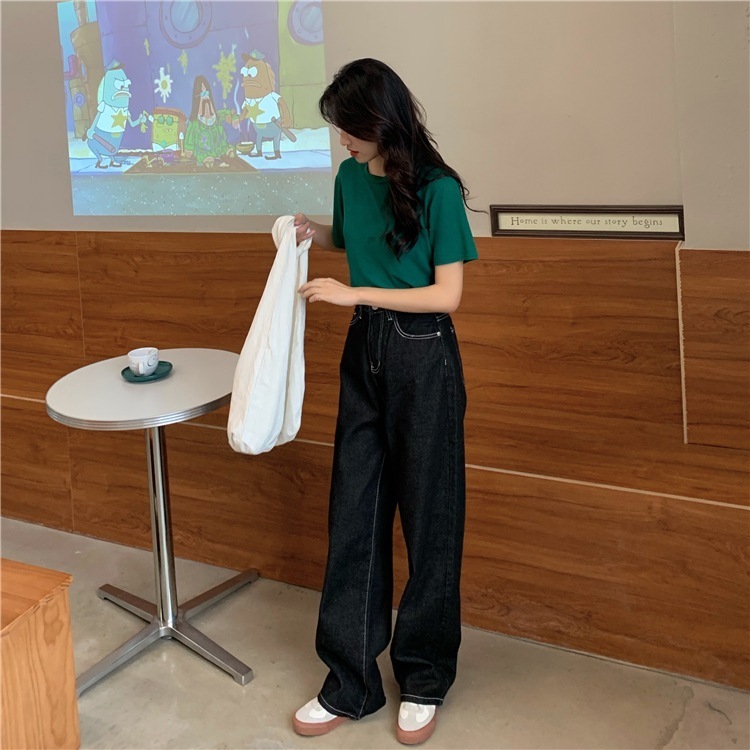 選べる2type3colors ハイウエストデニム ワイドデニム デニム 選べる2type3colors ハイウエストデニム ワイドデニム デニム