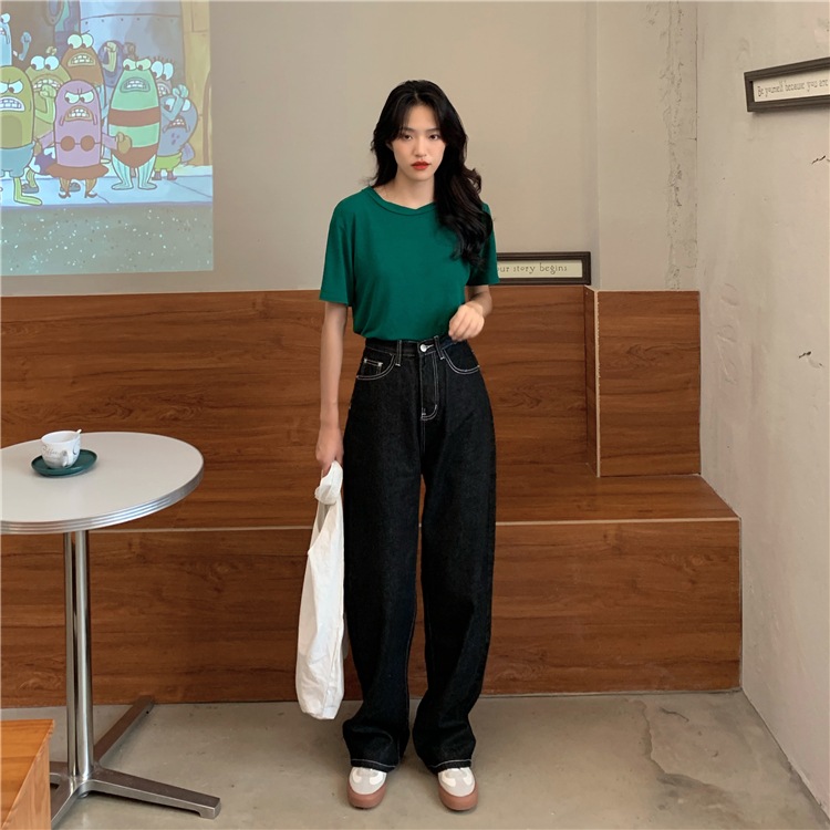 選べる2type3colors ハイウエストデニム ワイドデニム デニム 選べる2type3colors ハイウエストデニム ワイドデニム デニム