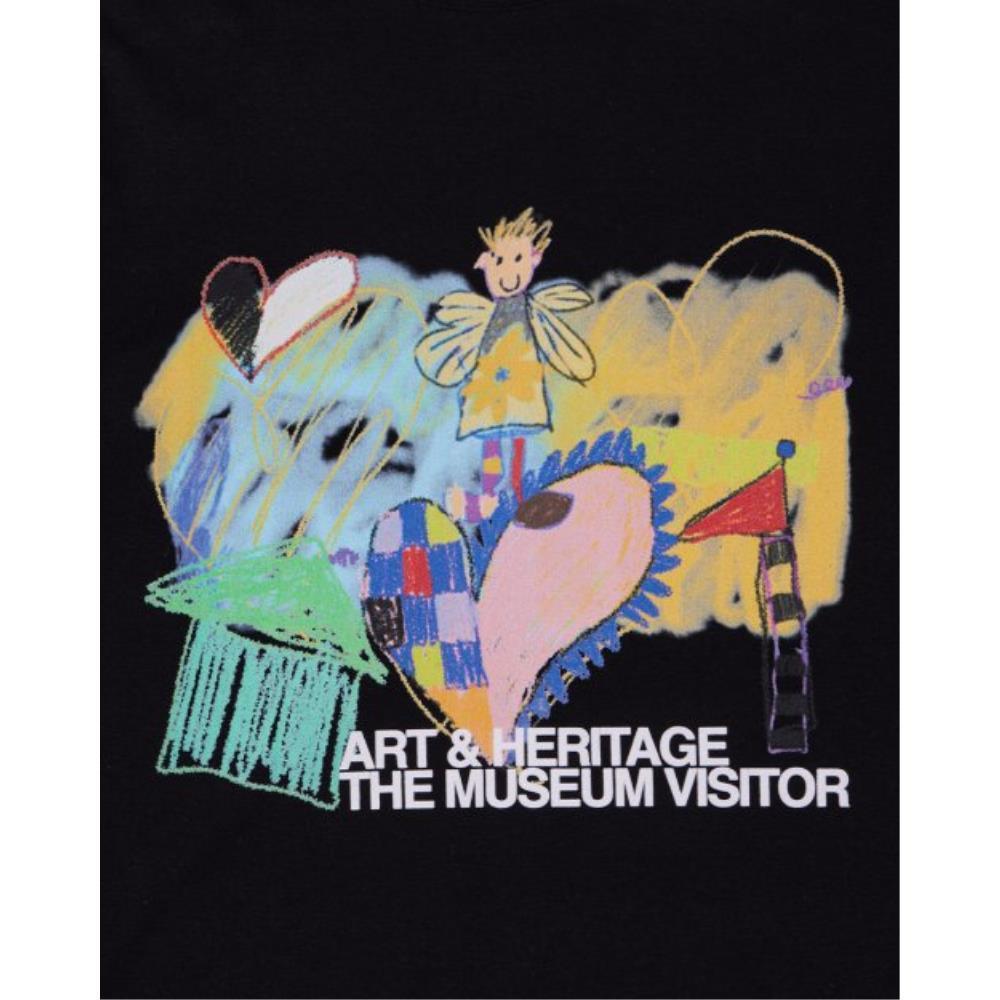 THE MUSEUM VISITOR CHILD DRAWING TSHIRTS BLACK 09579