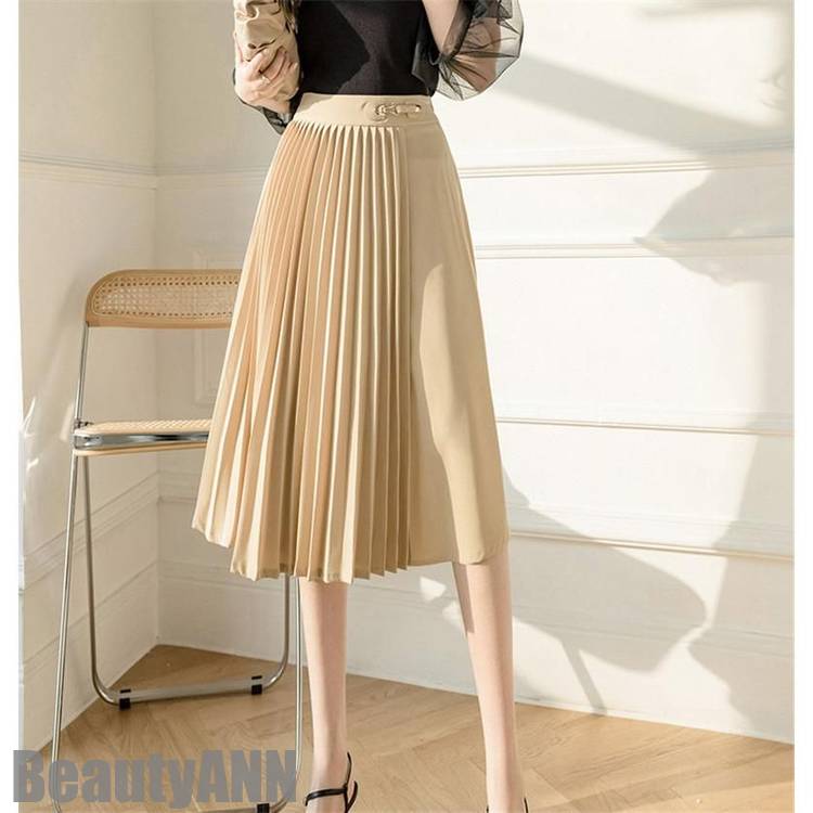 新生活 プリーツスカート 春夏 太め レディース ボトムス フレア Aライン マキシ 高身長 ビジネス オフィス 通勤 ロング丈 着やせ 女子会 普段着 プレゼント ギフト