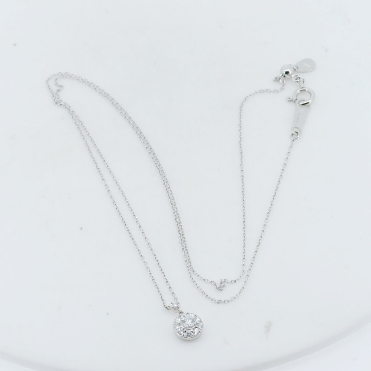 ダイヤモンド ネックレス 0.083ct 0.10ct Pt950(プラチナ)/Pt850(プラチナ) 質屋出品 ダイヤモンド ネックレス 0.083ct 0.10ct Pt950(プラチナ)/Pt850(プラチナ) 質屋出品