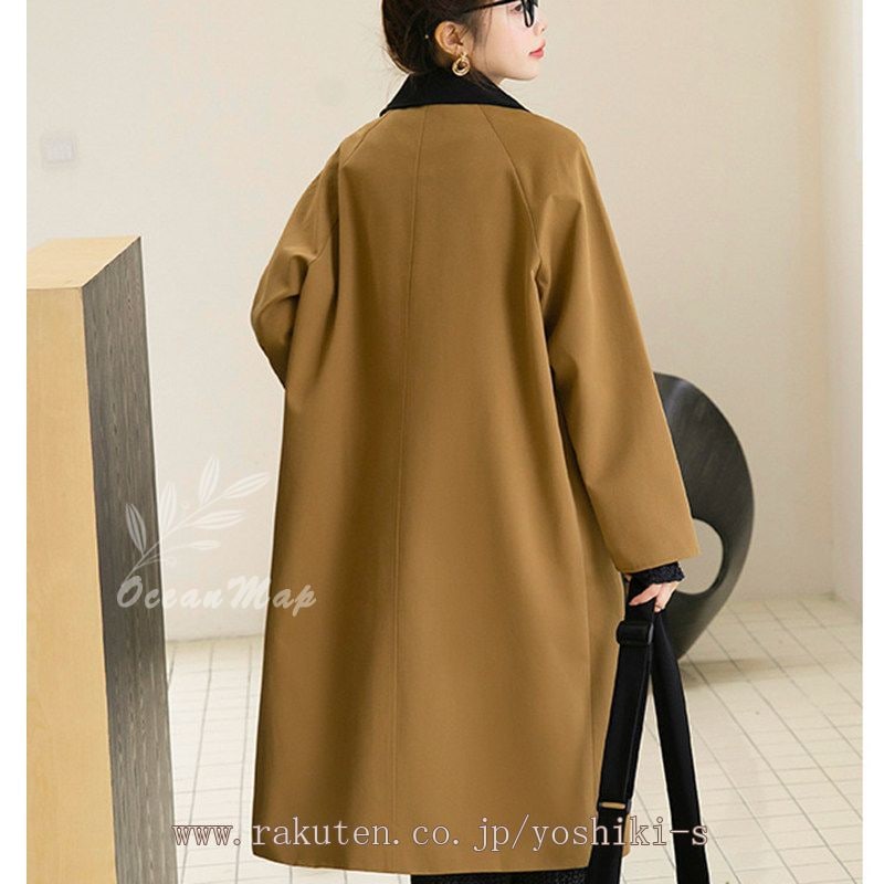 スプリングコート トレンチコート アウター レディース 春 秋 ロングコート 羽織り 薄手 ロング丈 アウター ジャケット 春服 大きいサイズ 卒業 入学 通勤 通学 20代 30代 40代 きれいめ