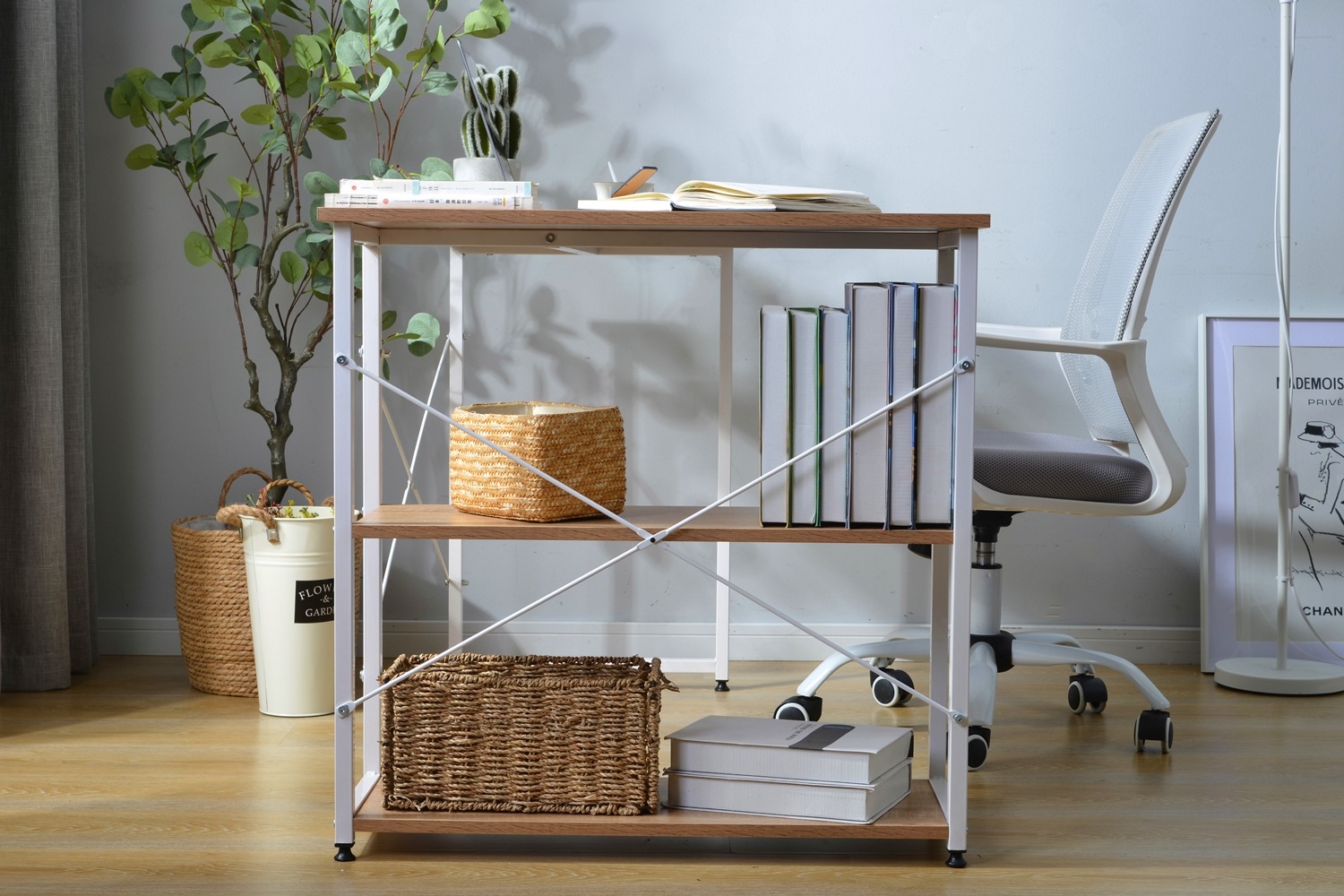 【当日発送&送·料·無·料】【ナチュラル】パソコンデスク L字 2段ラック付 120cm ミシン台 デスク木製 勉強机-42 書斎机 【当日発送&送·料·無·料】【ナチュラル】パソコンデスク L字 2段ラック付 120cm ミシン台 デスク木製 勉強机-42 書斎机