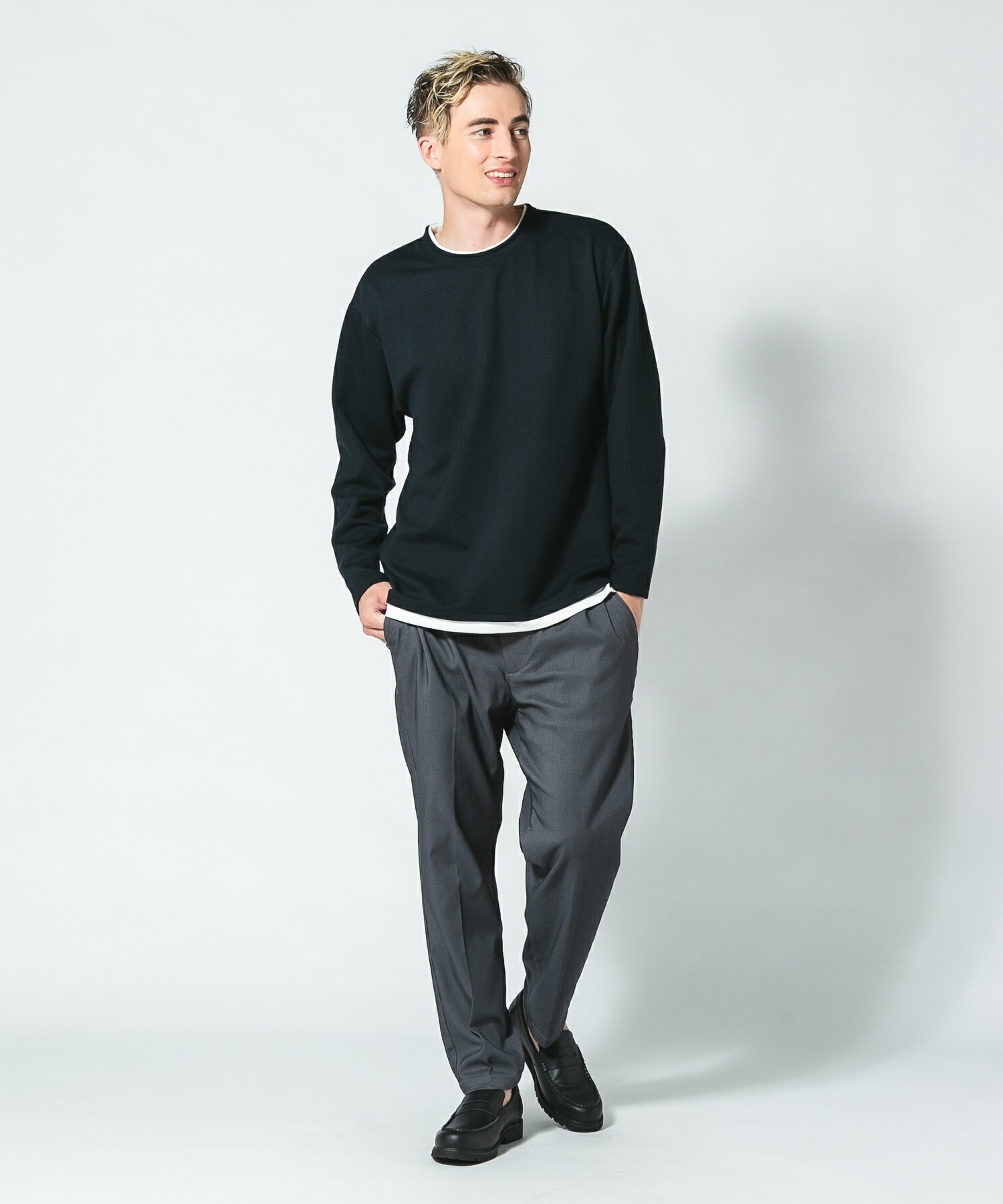 スーパーストレッチ 起毛 トラウザー BLUE STANDARD スーパーストレッチ 起毛 トラウザー BLUE STANDARD