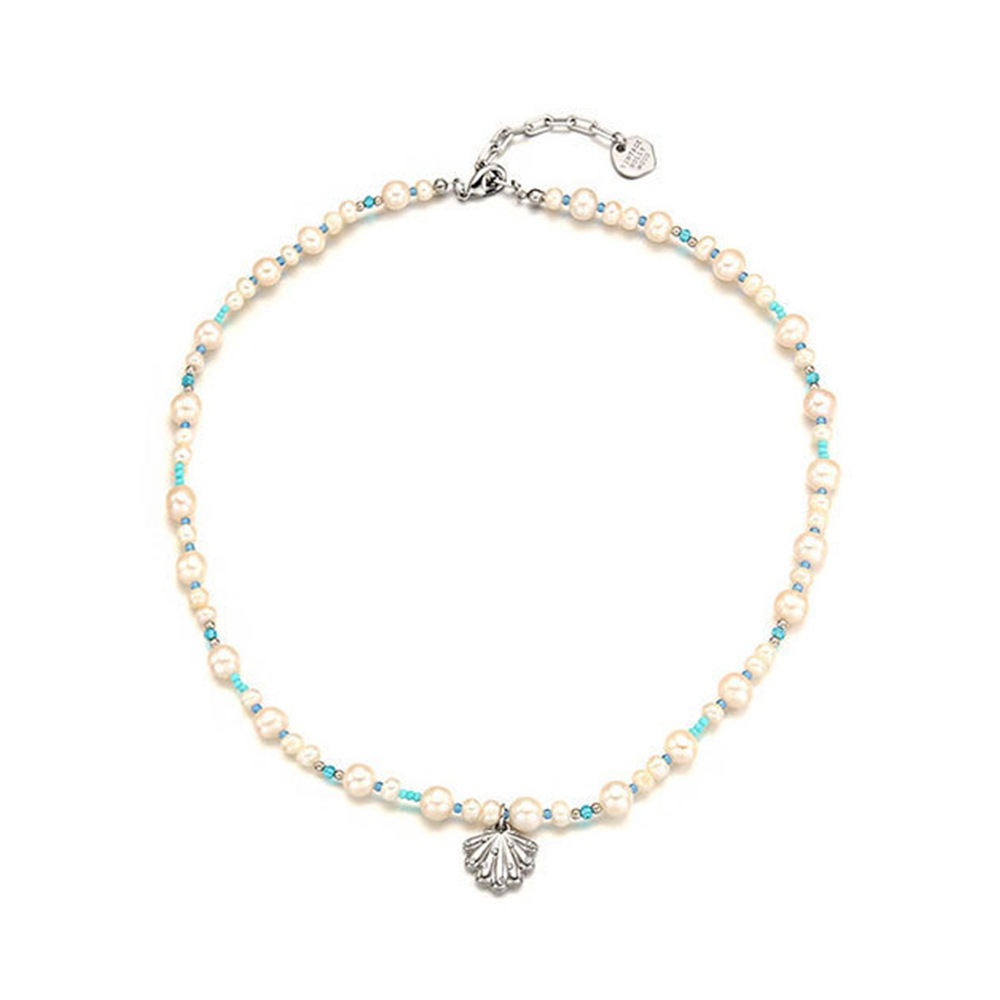 バブルポップシェルパール ネックレス ワンポイント 貝 韓国 ファッション アクセサリー バブルポップシェルパール ネックレス ワンポイント 貝 韓国 ファッション アクセサリー