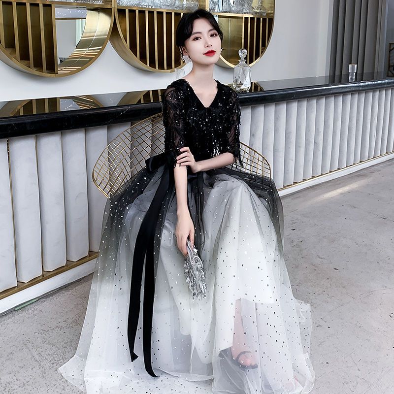 宴会 イブニングドレス スカート 女性 2023年 高貴で上品 気質 学生 成人式 誕生日 ロング丈 普段着 母の日