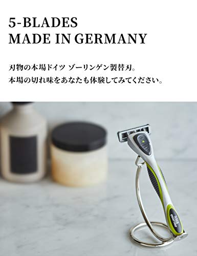 5枚刃 クラブパック (ホルダー(刃付き) 替刃 16コ付) ドイツ製 替刃 クアトロ5 シェービング カミソリ 髭剃り