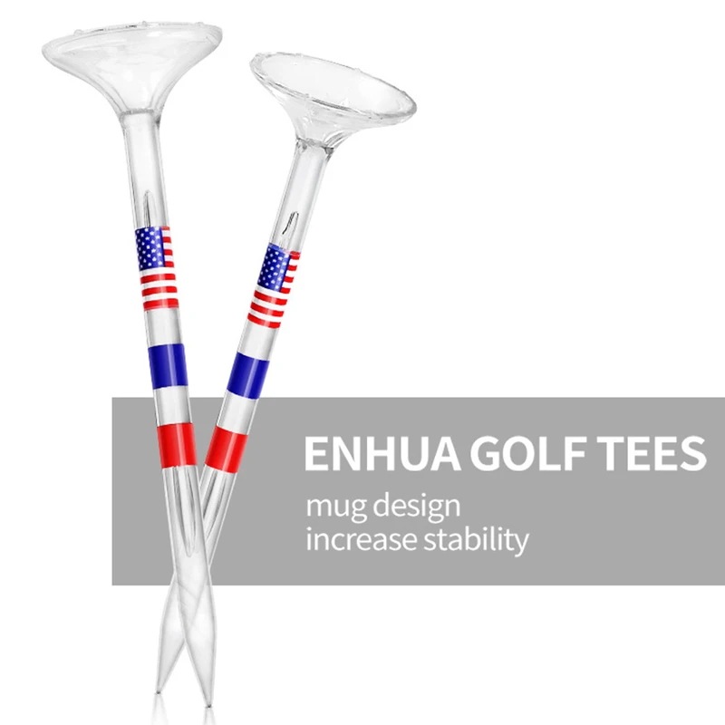 透明なプラスチック製のゴルフボールホルダー,シールドとサイドピン,ゴルフTシャツ,再利用可能,滑り止め,大きなカップ,トレーニングツール,50個