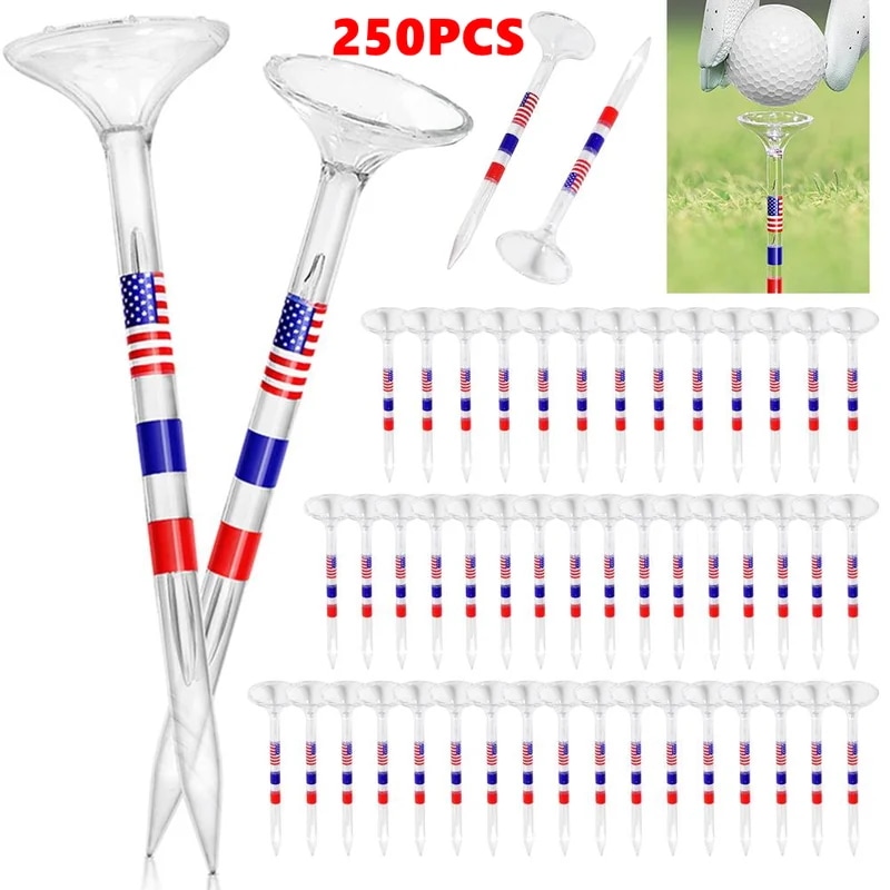 透明なプラスチック製のゴルフボールホルダー,シールドとサイドピン,ゴルフTシャツ,再利用可能,滑り止め,大きなカップ,トレーニングツール,50個