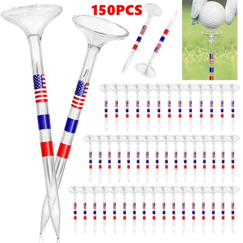 透明なプラスチック製のゴルフボールホルダー,シールドとサイドピン,ゴルフTシャツ,再利用可能,滑り止め,大きなカップ,トレーニングツール,50個