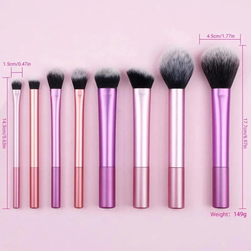 プロのメイクアップブラシセット,パウダー,ブラッシュ,輪郭,アイシャドウ,蛍光ペン,完璧な仕上がり,8個 プロのメイクアップブラシセット,パウダー,ブラッシュ,輪郭,アイシャドウ,蛍光ペン,完璧な仕上がり,8個