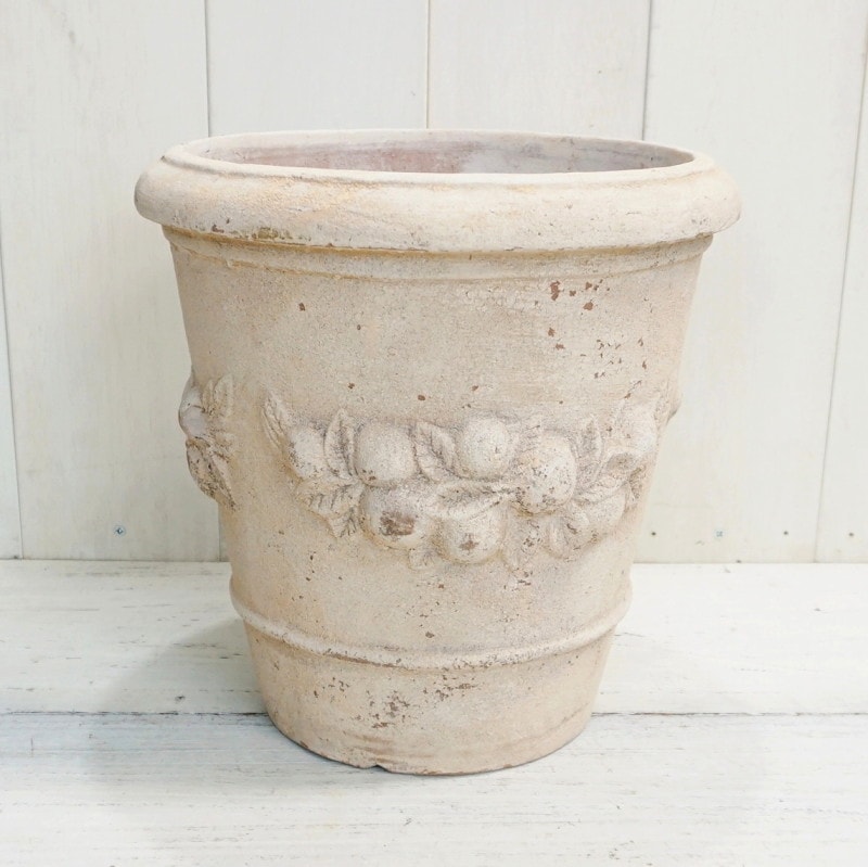 植木鉢 おしゃれ テラコッタ モンテガロアンティコ2L 55cm 18号 屋外 底穴あり 観葉植物向け
