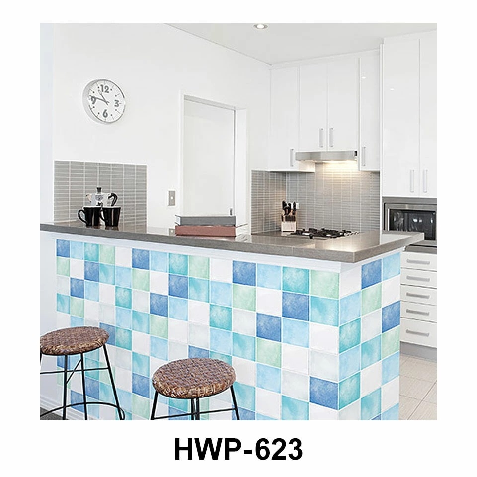 【急速出荷!】壁紙 シール タイル 【 モザイクタイルデザインの壁紙シール】【お得な壁紙15mセット】 壁紙 タイル はがせる シール のり付き 壁用 クロス リメイクシート ウォールステッカー アク