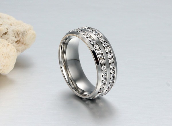 メンズファッションジュエリー925スターリングシルバーホワイトジルコンの宝石婚約指輪サイズ6-13 メンズファッションジュエリー925スターリングシルバーホワイトジルコンの宝石婚約指輪サイズ6-13