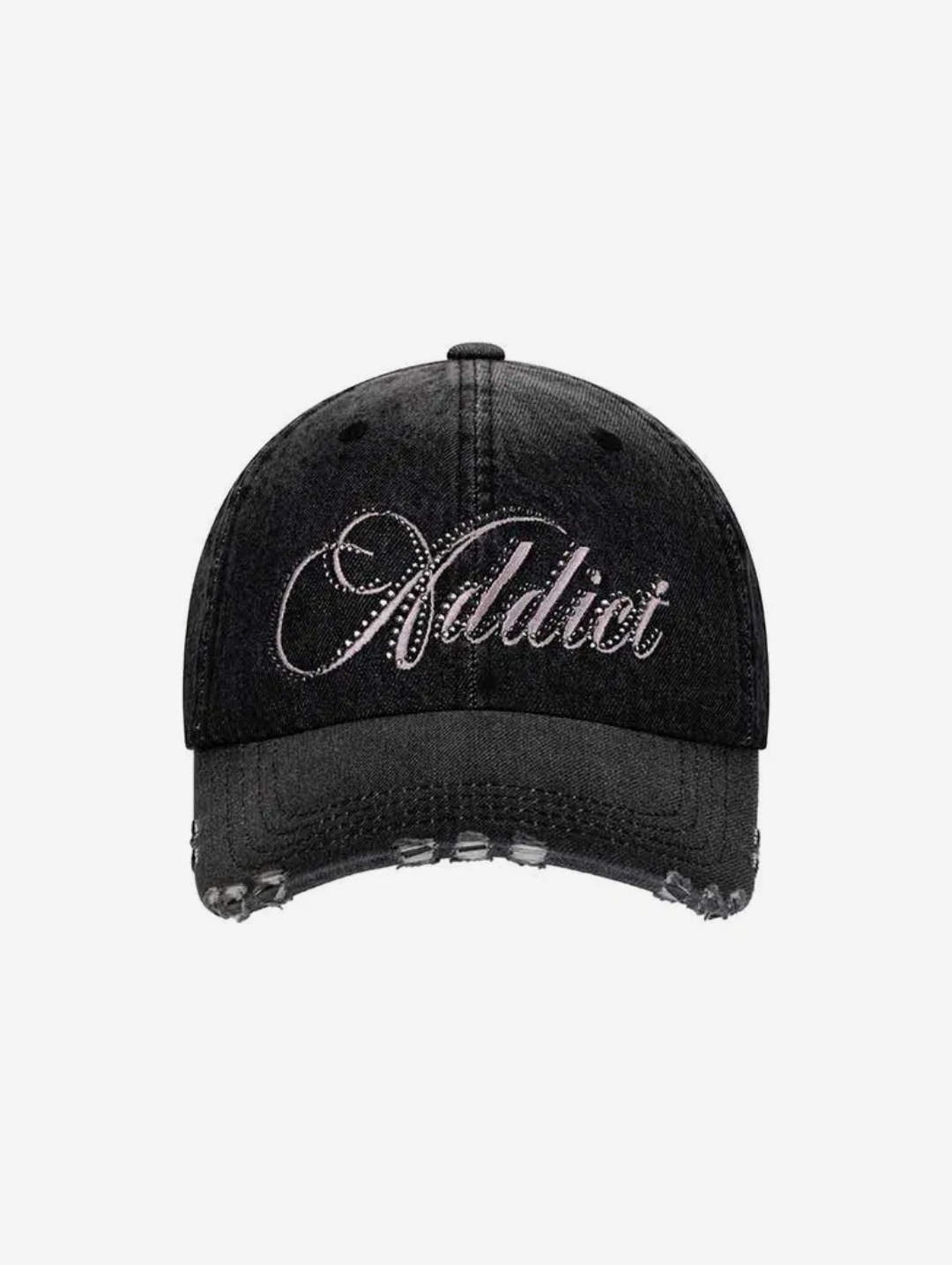 ADDICT CAP (BLACK DENIM) 2色