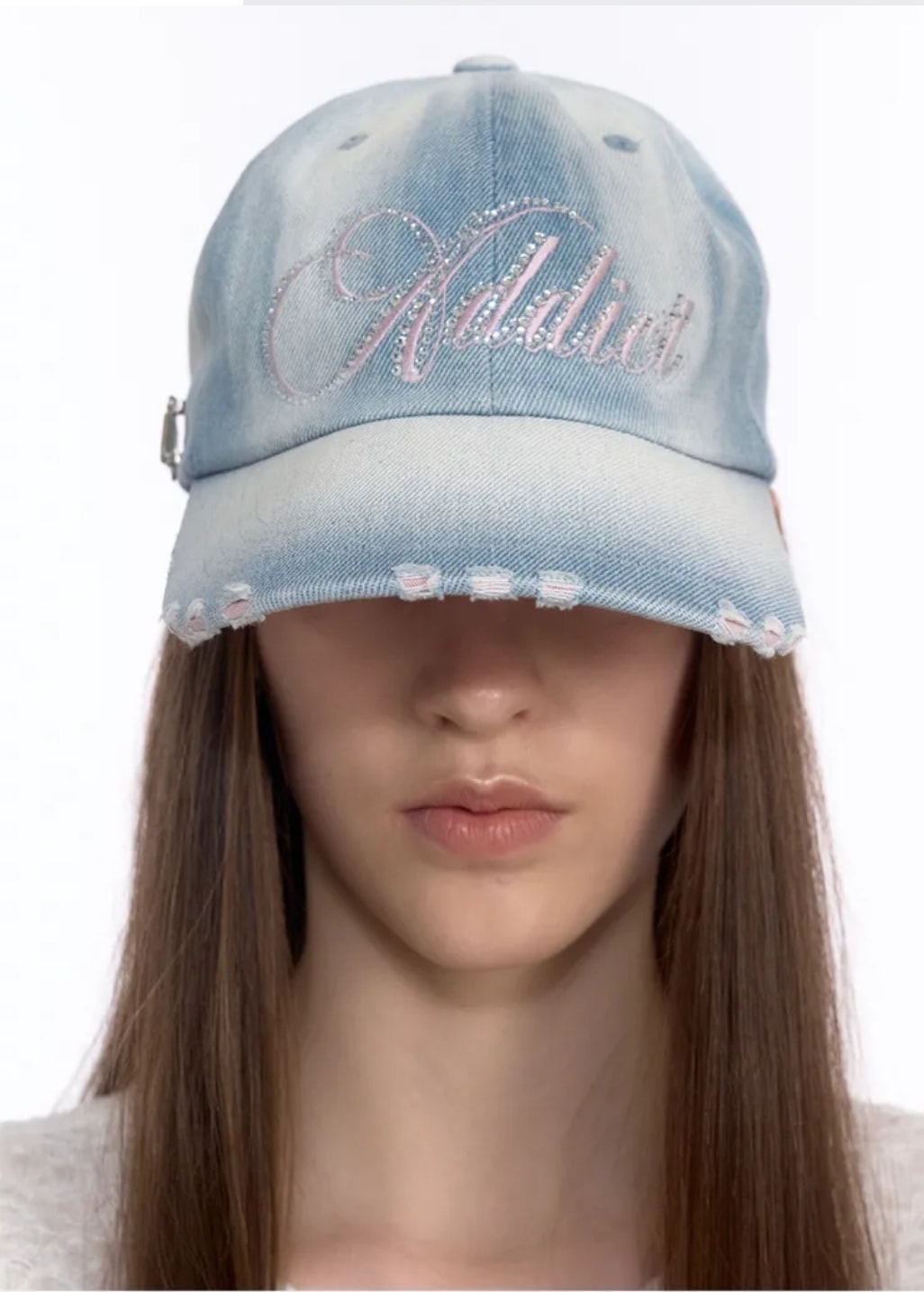 ADDICT CAP (BLACK DENIM) 2色