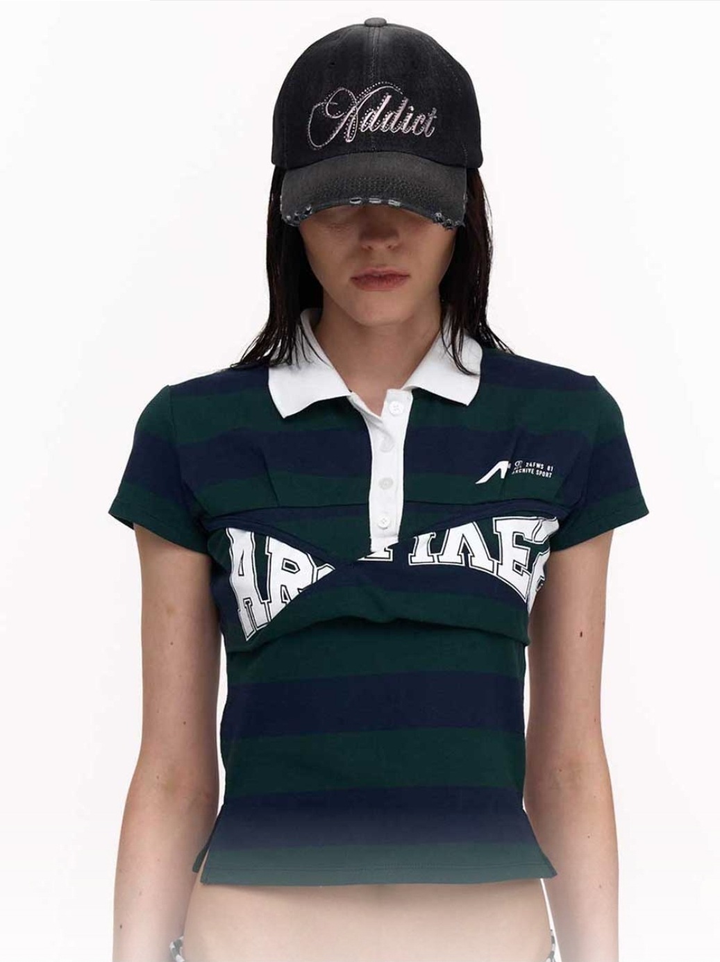 ADDICT CAP (BLACK DENIM) 2色